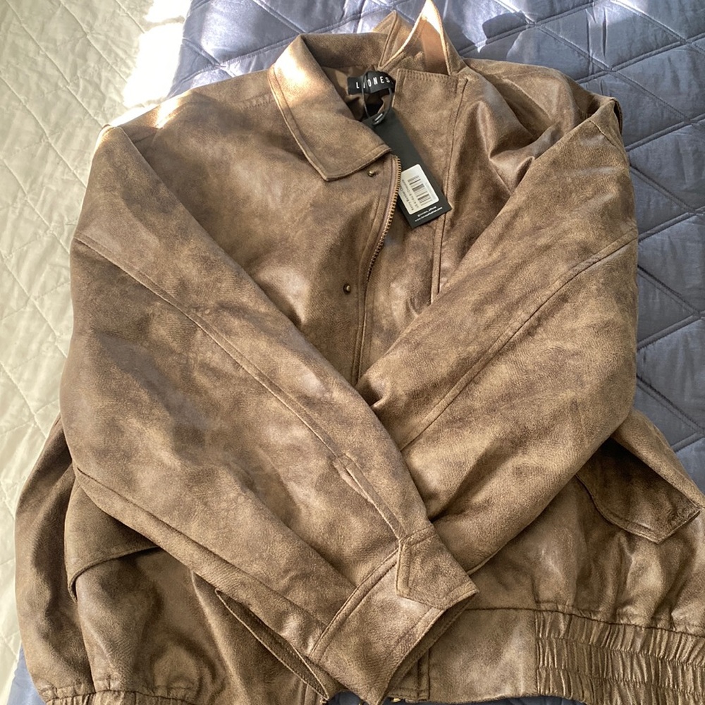 Kerry Bomber jacket. Chocolate color. Size 4.